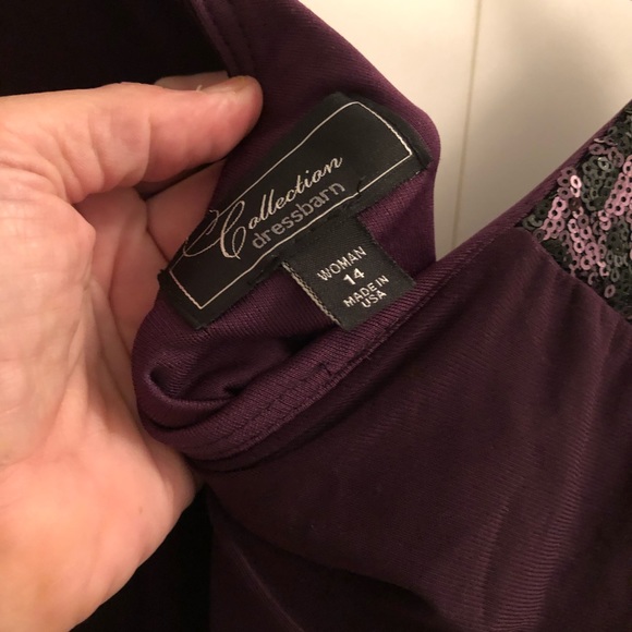 Purple cocktail dress from Dress Barn. Worn only once. Non smoking home. - Picture 4 of 4